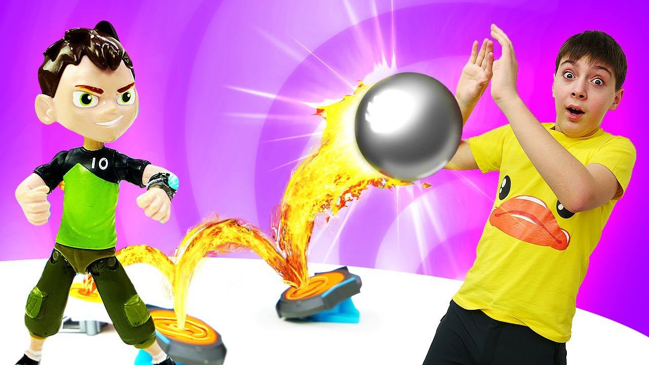 Видео про игровой набор: Игрушки Бен 10 и Роботы Трансформеры играют в Boomtrix! Игры для детей смотреть онлайн