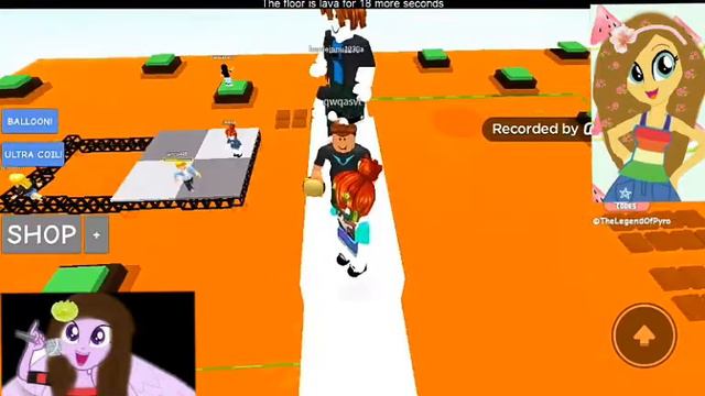 Пол эта лава , игра с Боженой Flower , сгорели заживо .Игра в Roblox смотреть онлайн