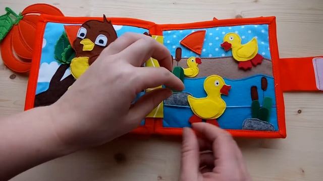 Развивающие книги. Книги из фетра. Мы делили апельсин смотреть онлайн