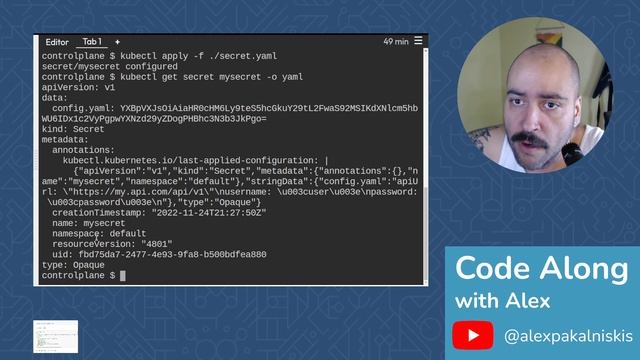 Kubernetes 101: Managing Secrets using Configuration File смотреть онлайн