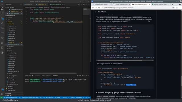 Social network site with Django and Wagtail CMS смотреть онлайн