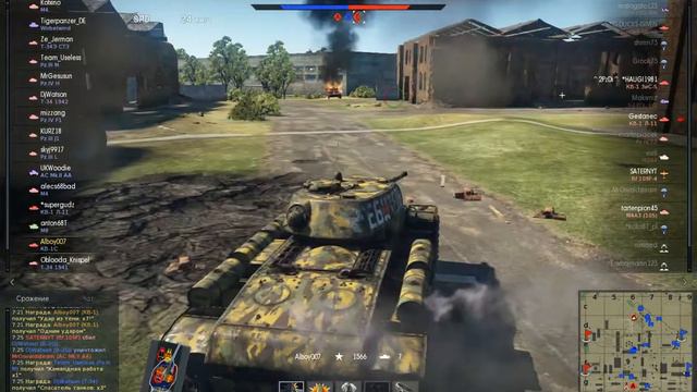 Заброшенный завод КВ 1С 10 фрагов!!! War Thunder смотреть онлайн