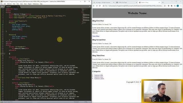 11 - Frontend Learn HTML for Application Development - 50 - Page Switching смотреть онлайн