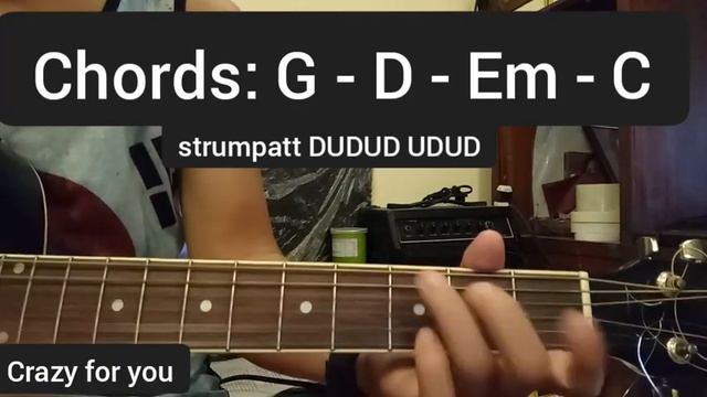 Crazy For you by Spongecola Easy Chords Tutorial смотреть онлайн