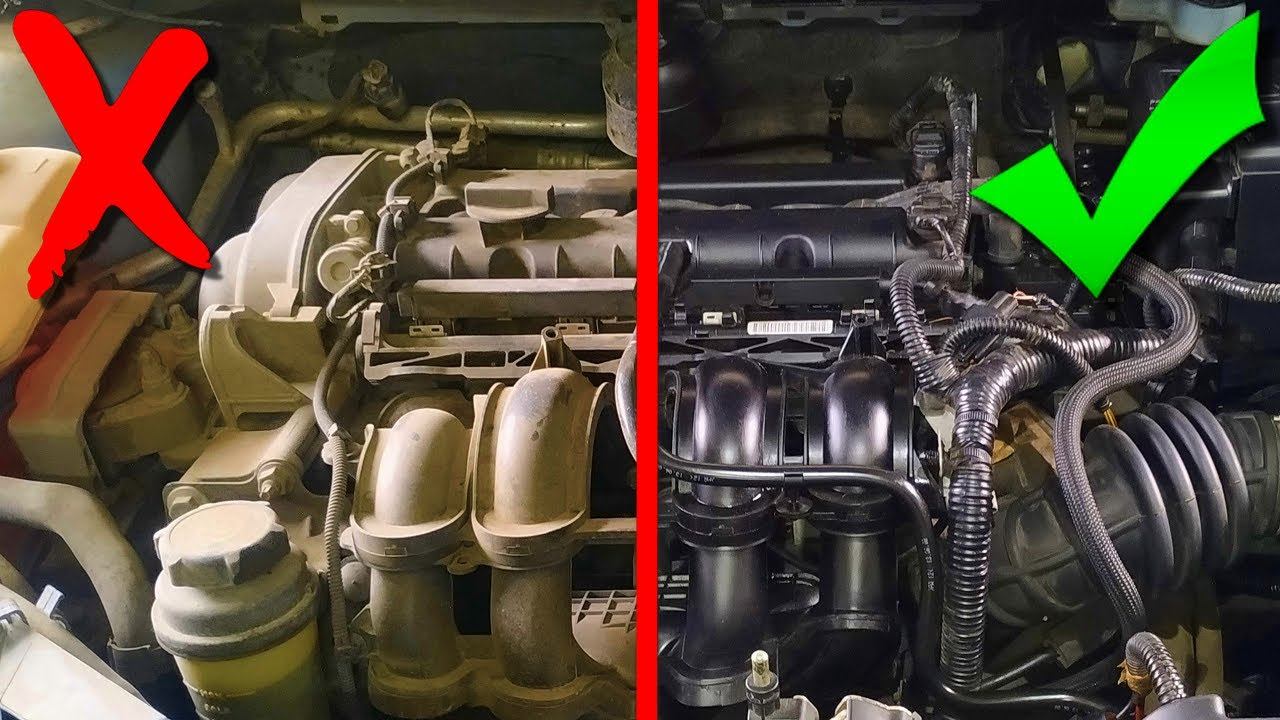 МОЙКА ДВИГАТЕЛЯ БЕЗ ВОДЫ и ХИМИИ смотреть онлайн