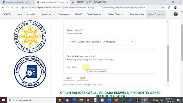 How to Accomplish the LESF (Learner's Enrollment & Survey Form)? смотреть онлайн