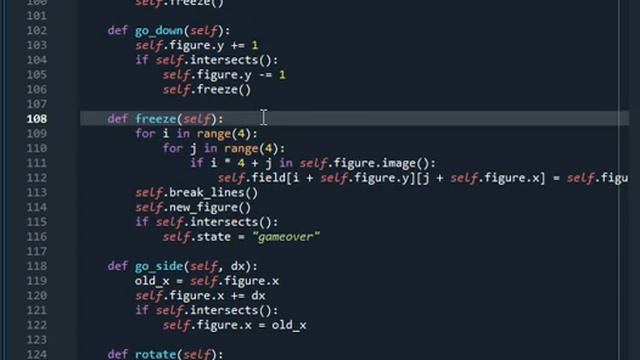 Tetris using python смотреть онлайн