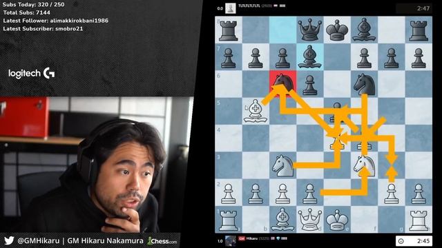 GM Hikaru Nakamura : I don't wanna think too much | GMHikaru's best moments |Funny Chess Moments смотреть онлайн