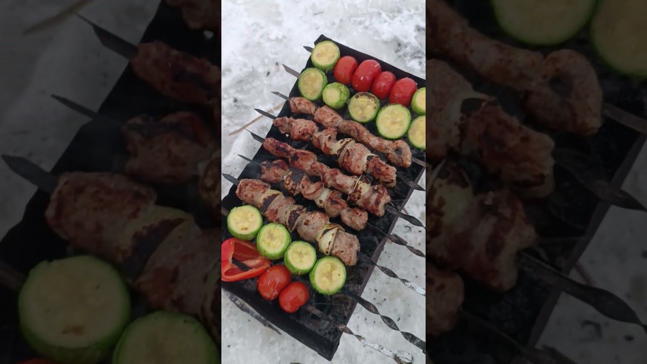 Шашлык на рыбалке #рыбалка #fishing #природа #shortvideo смотреть онлайн