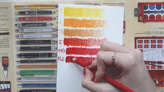 Обзор: Акварельные карандаши MONDELUZ от KOH-I-NOOR смотреть онлайн