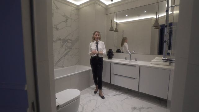 Монохромный интерьер с классическими элементами и современной мебелью / Квартира 307 кв.м. смотреть онлайн