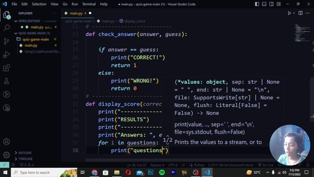 #1 Create a QUIZ GAME with Python смотреть онлайн