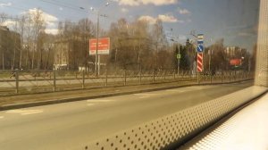 Поездка на троллейбусе Тролза-5275.03 «Оптима» № 1454 по маршруту №5 В Казани . (26.04.2021)