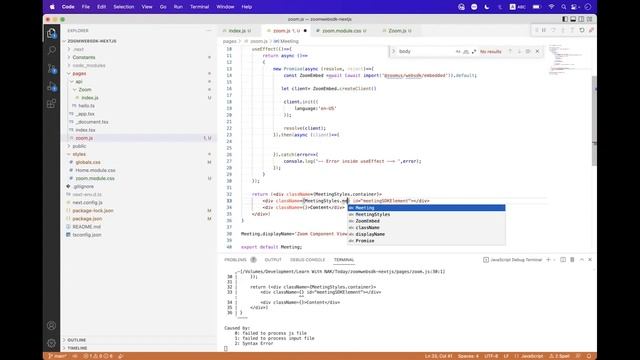 NextJS - Zoom WebSDK Component View смотреть онлайн