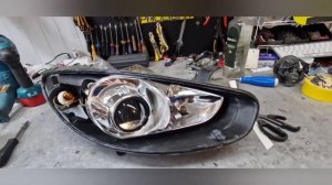 Renault Fluence. Замена штатных галогеновых линз на BI-LED A3 MAX и замена птф на бигалогеновые FOG