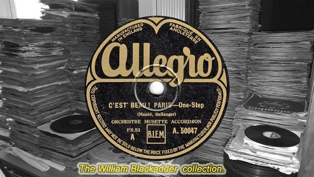 Orchestre Musette Accordeon - C'est Beau! Paris(1930s) смотреть онлайн