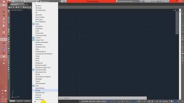 AutoCAD Mech. Ribbon & Creating castom Workspace смотреть онлайн