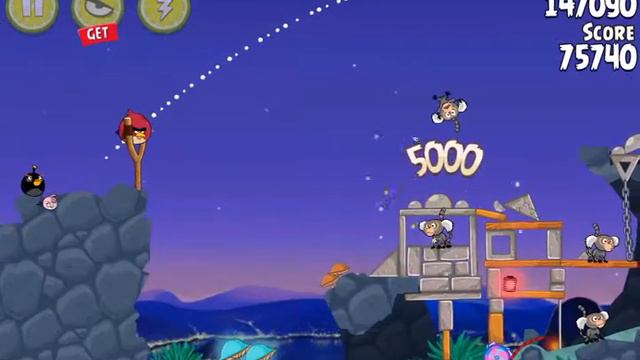 Angry Birds Rio / Rocket Rumble / Level 18 / Three Stars Walkthrough смотреть онлайн