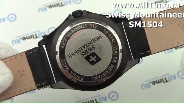 Обзор. Мужские наручные часы Swiss Mountaineer SM1504 смотреть онлайн