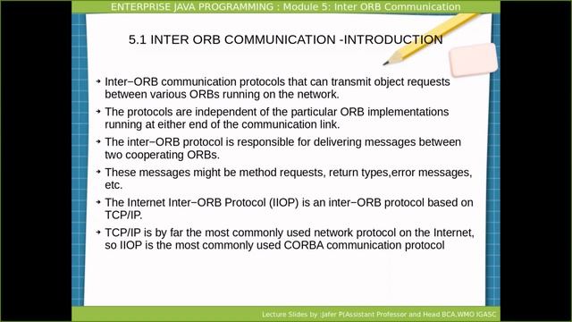 Enterprise Java Programming - Inter ORB communication смотреть онлайн