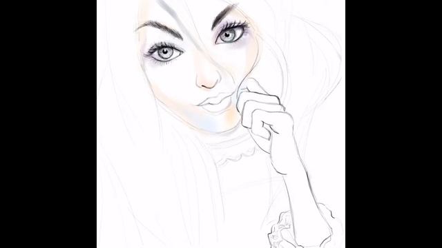 Girl Sketch Tutorial 006 | Procreate, Apple iPad Pro 9.7, Pencil Drawing Demo смотреть онлайн