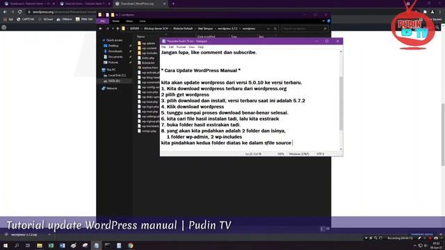 Tutorial Terbaru Update WordPress Manual | Pudin TV смотреть онлайн
