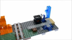 Lego Minecraft 21137 The Mountain Cave - Lego Speed Build Review