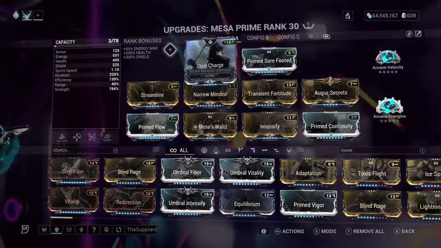 Warframe Mesa Prime build смотреть онлайн
