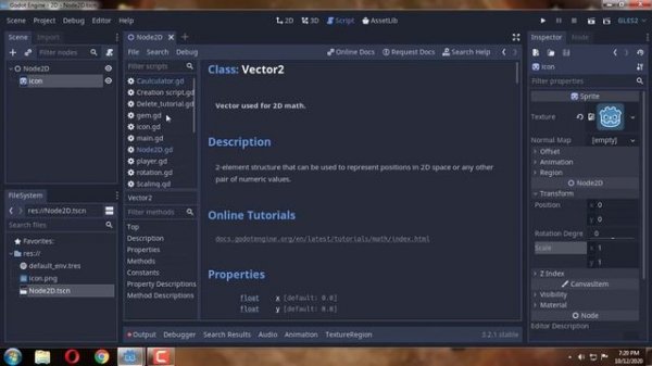 2D position, rotation and scale codes in Godot | Quick tips