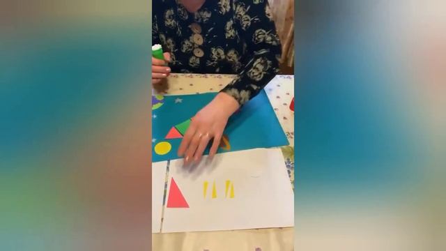 Аппликация "Ракета". смотреть онлайн
