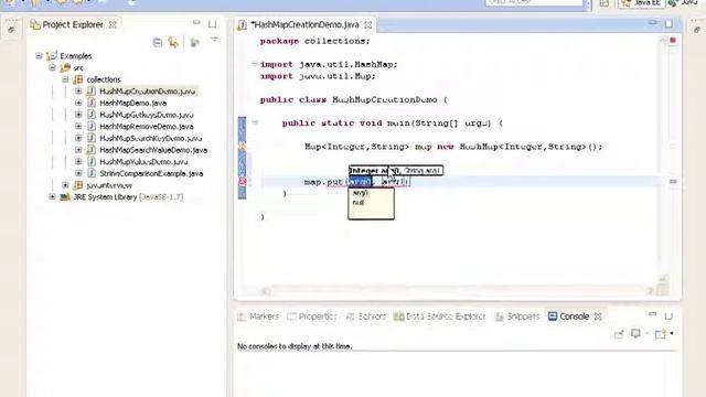 Java Example 1 How to add elements to HashMap смотреть онлайн