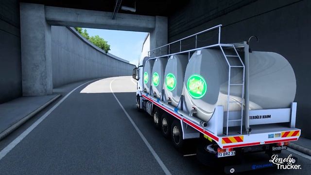 Mercedes-Benz Actros Milk Tanker Mod For ETS2 1.44 | ETS2 1.44 MODS смотреть онлайн