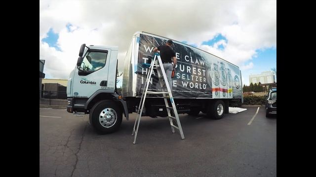 Timelapse - Beverage Truck Wrap Install смотреть онлайн