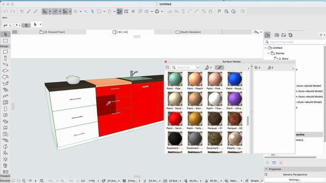 Changing surfaces with the Surface Painter in Archicad смотреть онлайн
