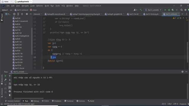 13. [ Android kotlin ] while, do while, while true kotlin - lập trình android căn bản -tuhoc.cc смотреть онлайн