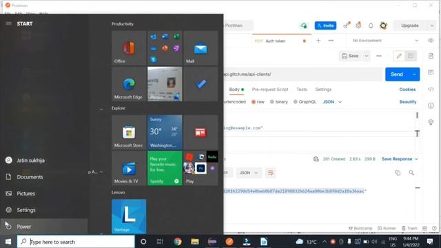 6. How To Generate API token | Sending Post request in Postman | API automation in Hindi смотреть онлайн