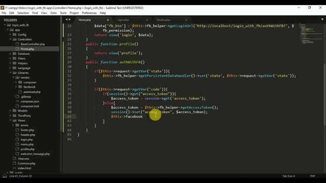 Login with Facebook Account in CodeIgniter 4 смотреть онлайн