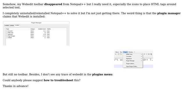 Webedit plugin won't work on Notepad++ 7.6.6 (x86) / Windows 8.1 смотреть онлайн