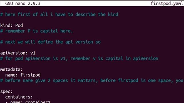 Creating yaml file in Kubernetes смотреть онлайн