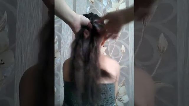 Прическа. Коса "наоборот" Очень просто! смотреть онлайн