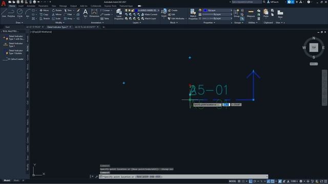 Detail View Indicators (Spot Details): AutoCAD Dynamic Block смотреть онлайн