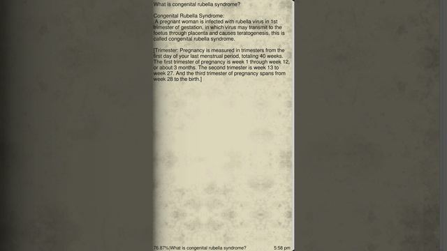 Rubella virus смотреть онлайн