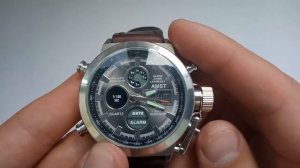 Мужские армейские часы АМСТ AMST 3003 оригинал инструкция на русском, настройка, отзывы, цена