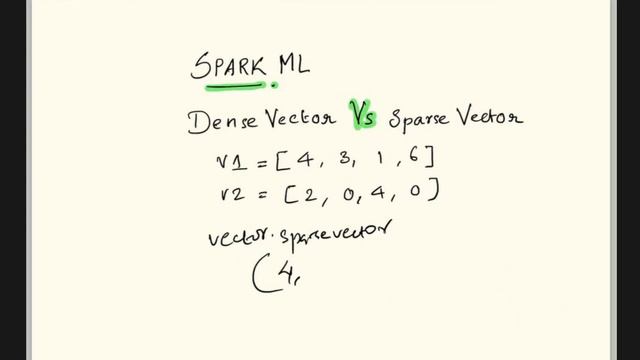 Spark ML Tips : Dense Vector Vs Sparse Vector смотреть онлайн