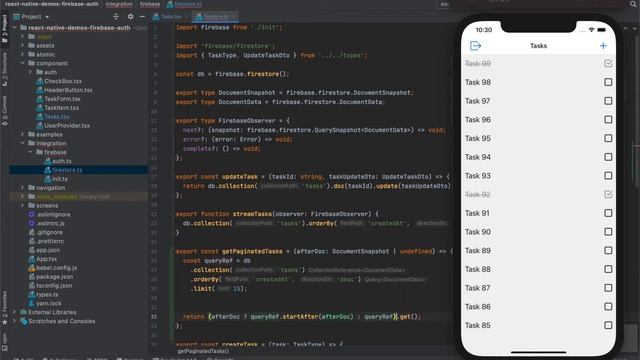 15 React Native FlatList infinite scroll with Firebase data смотреть онлайн