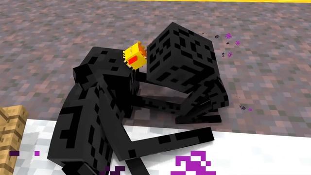 Школа монстров - Малыш Эндерман и грустная жизнь.Печальная история - Minecraft Animation смотреть онлайн