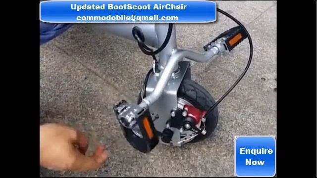 3 Wheel Mobility Scooter - The Bootscoot Airchair Updated смотреть онлайн