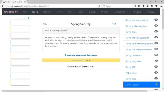 What is a security context?
| javapedia.net смотреть онлайн