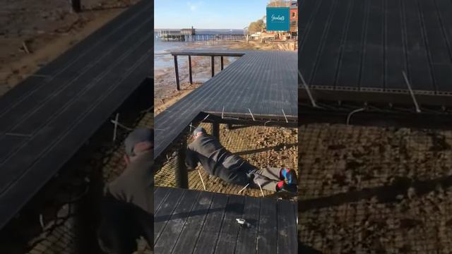 Пол-гамак на пирсе в г. Казань (www.goodnets.su) смотреть онлайн