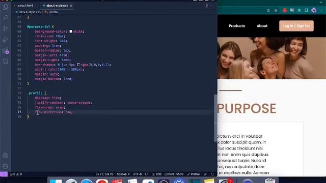 Making an ABOUT page for an Online Store || HTML & CSS Only смотреть онлайн